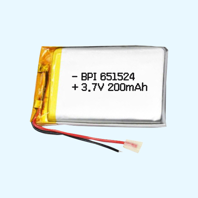 651524 200mah BPI倍特力聚合物電池寬溫電池 適用于車載設備電池